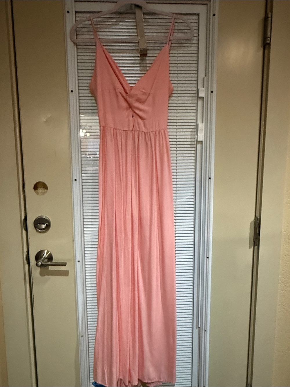 Cupshe Coral Pink Spaghetti-Strap Maxi Dress
